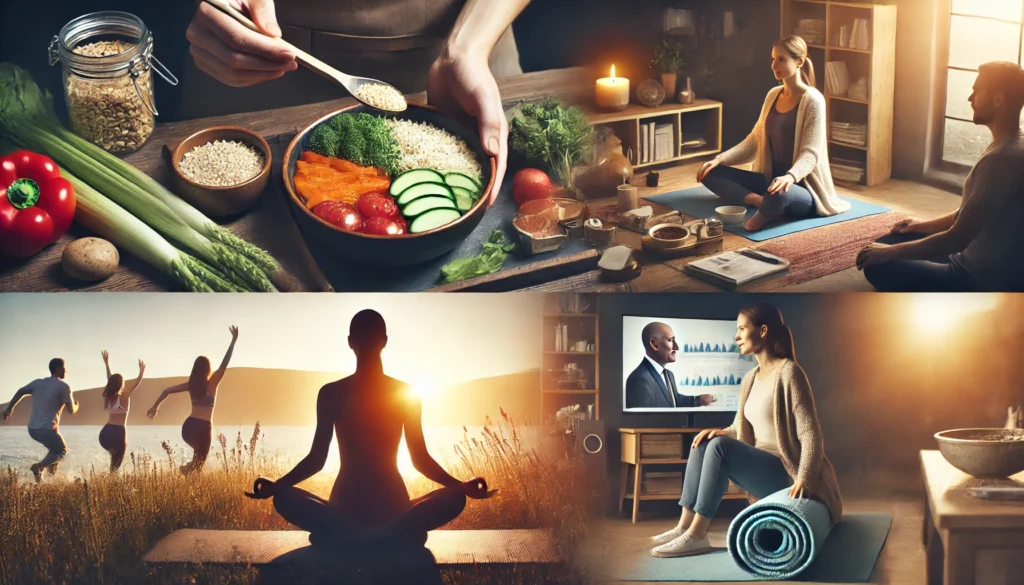 Holistic IBD treatment with dietary changes, stress relief therapy, and lifestyle support to complement colitis medicine