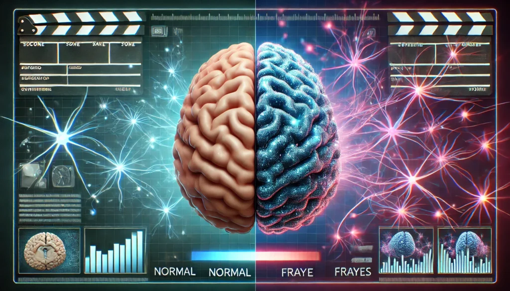 Brain visual showing changes associated with early signs of dementia and progression from mild cognitive impairment