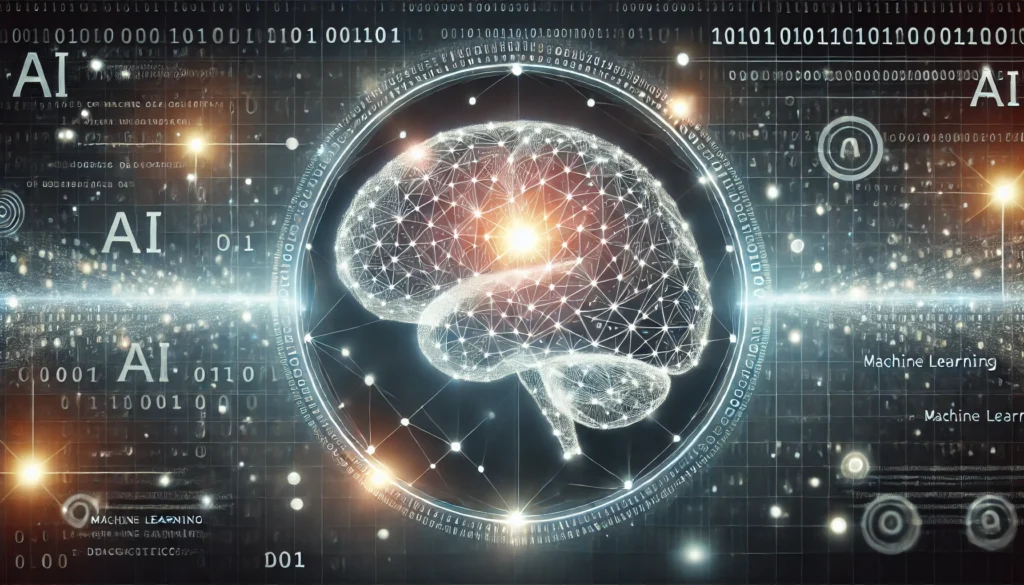 AI neural network integrating with digital brain model representing AI-powered cognitive symptom checkers