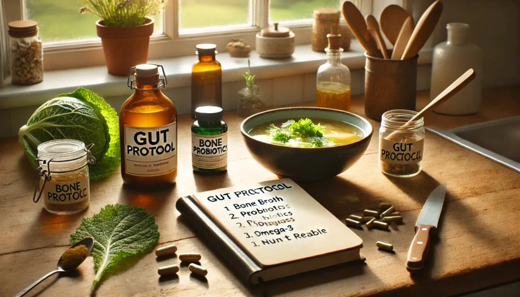 Healing leaky gut naturally with bone broth, probiotics, omega-3, and anti-inflammatory foods