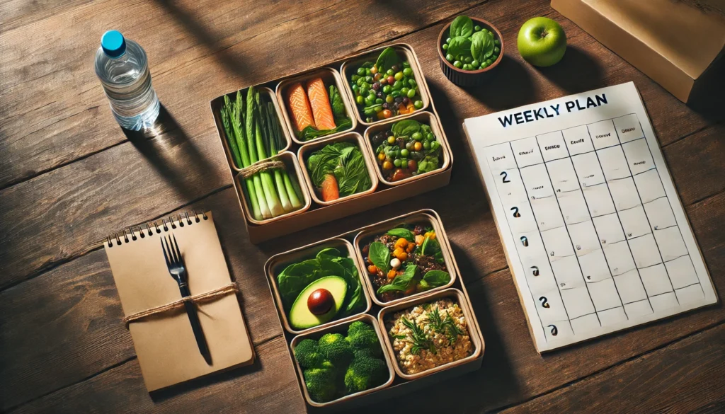 Meal prep boxes with different macros and portions for a personalized metabolic confusion diet plan